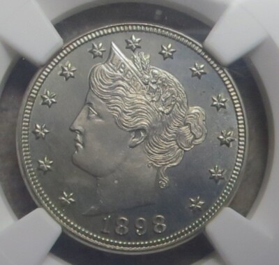1898 Liberty Head nickel Proof coin showing deeply mirrored fields and frosted devices, in collector-grade condition