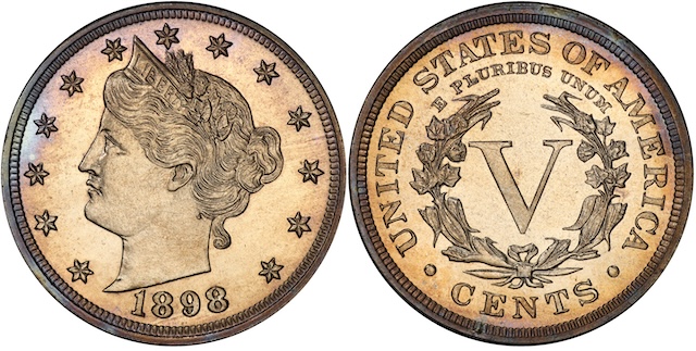 Historical view of the Philadelphia Mint circa 1898 where all 1898 Liberty Head nickels were produced